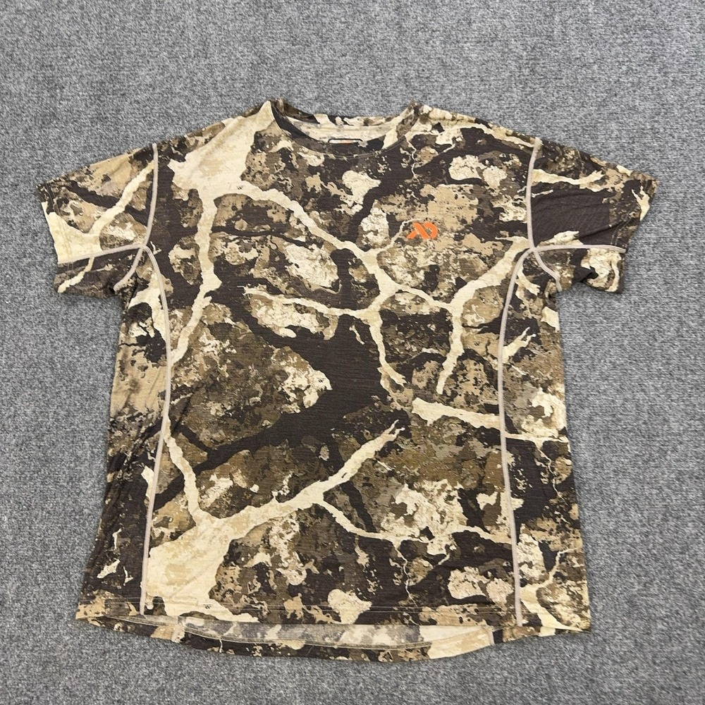 First Lite Llano Lightweight Shirt Mens 2XL Cipher Camo Wool Hunting Top